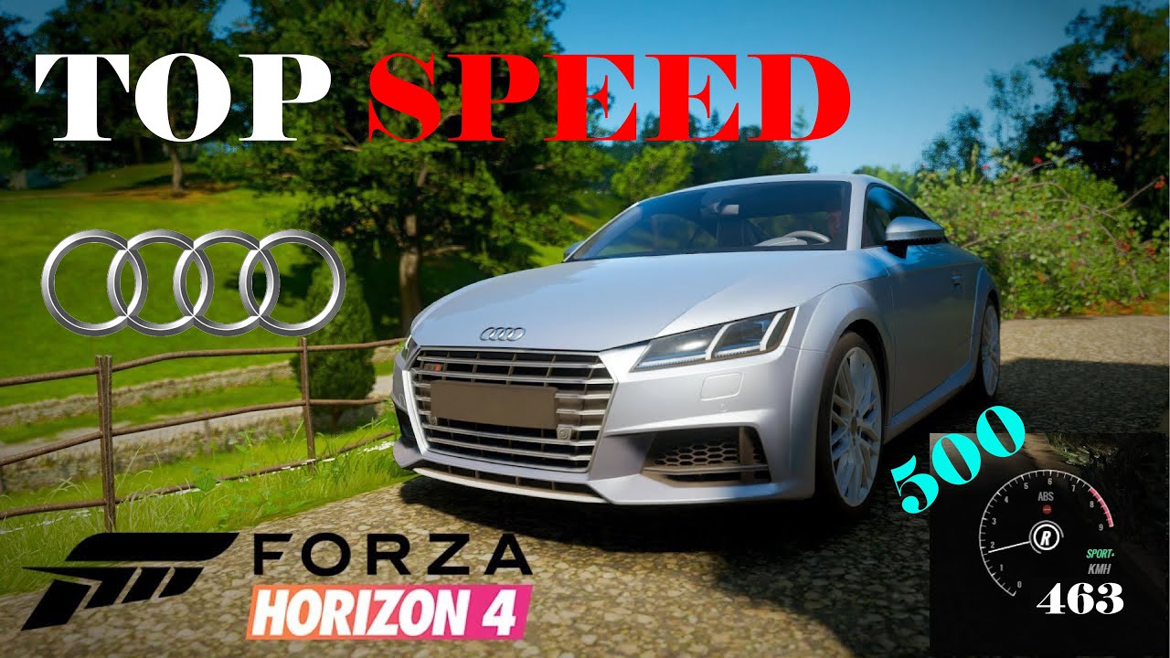 I CHECK AUDI TOP SPEED// FORZA HORIZON 4 YouTube