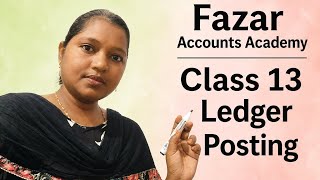 7 May 2026, Class 13 Ledger Posting