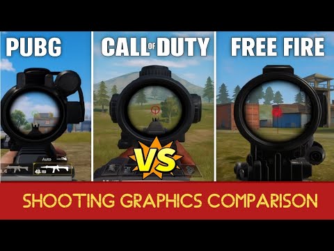 PUBG vs Call of Duty vs Free Fire 🔥 Shooting Graphics Comparison | Best ...