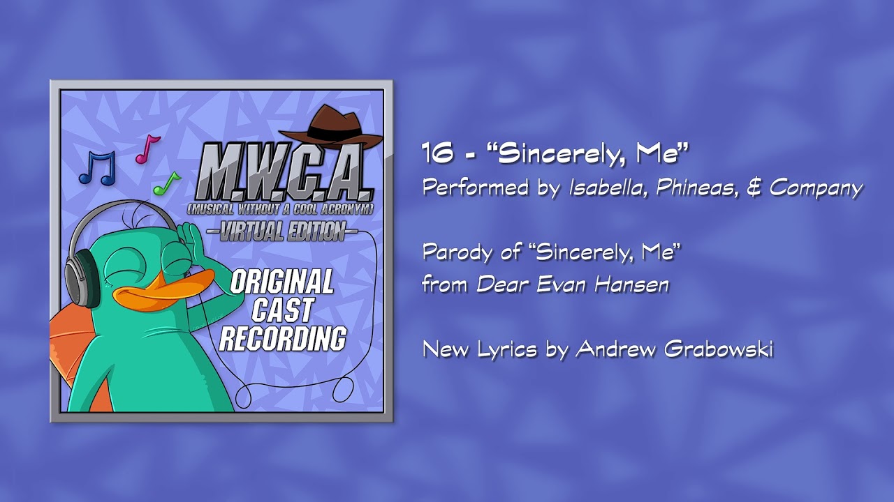 Sincerely, Me | MWCA Original Cast Recording