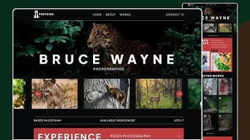 How to create photographer portfolio landing page || HTML, CSS & Vanila Js.