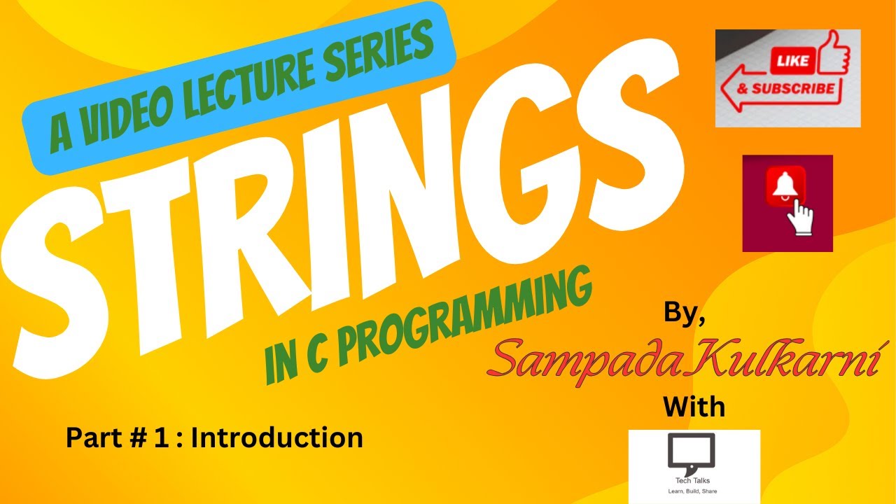 Strings in C Programming - Introduction | Part 1 | C Programming ...