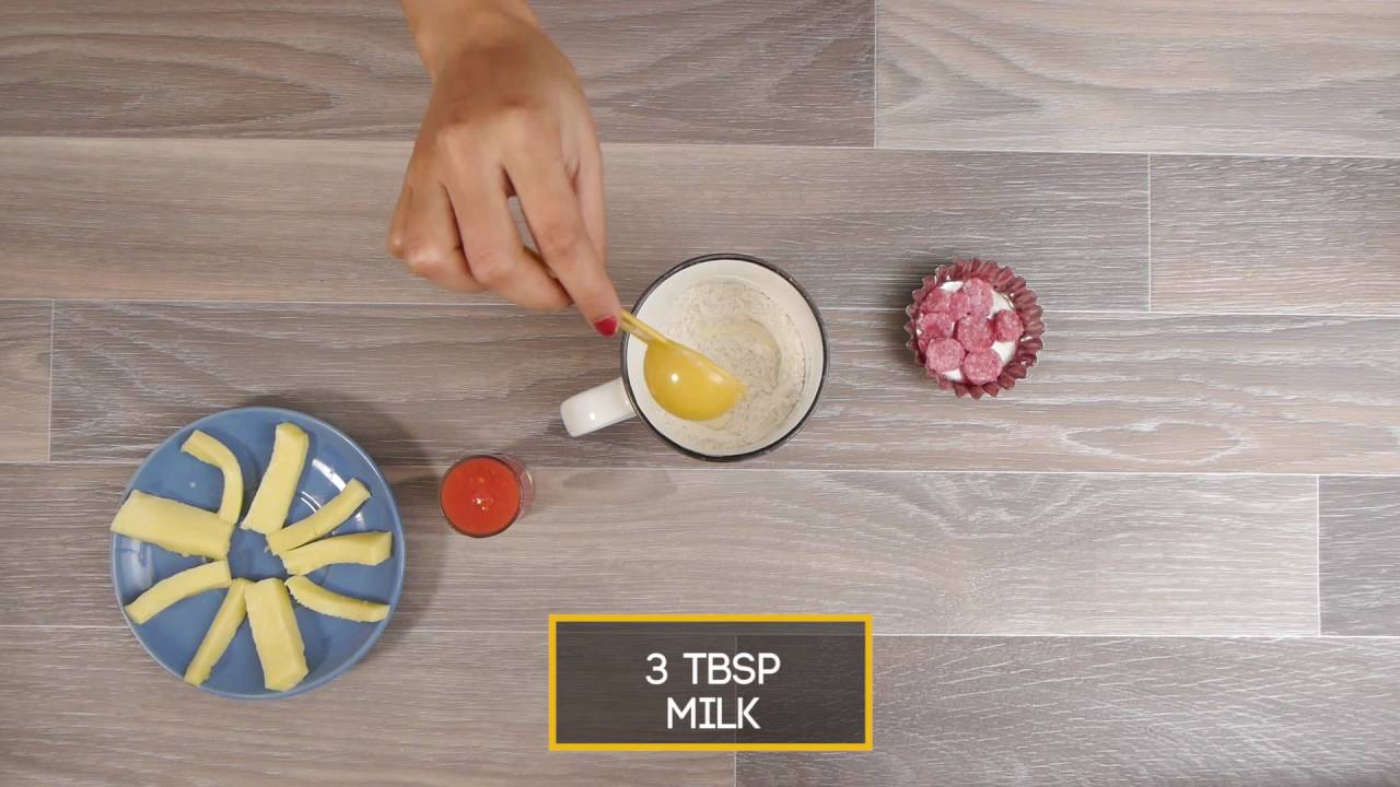 5 Minute Mug Pizza |  GIF Recipes College Edition