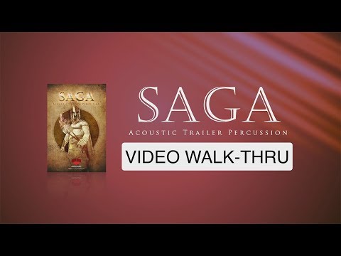 WALK-THRU for "Saga - Acoustic Trailer Percussion" (Red Room Audio)