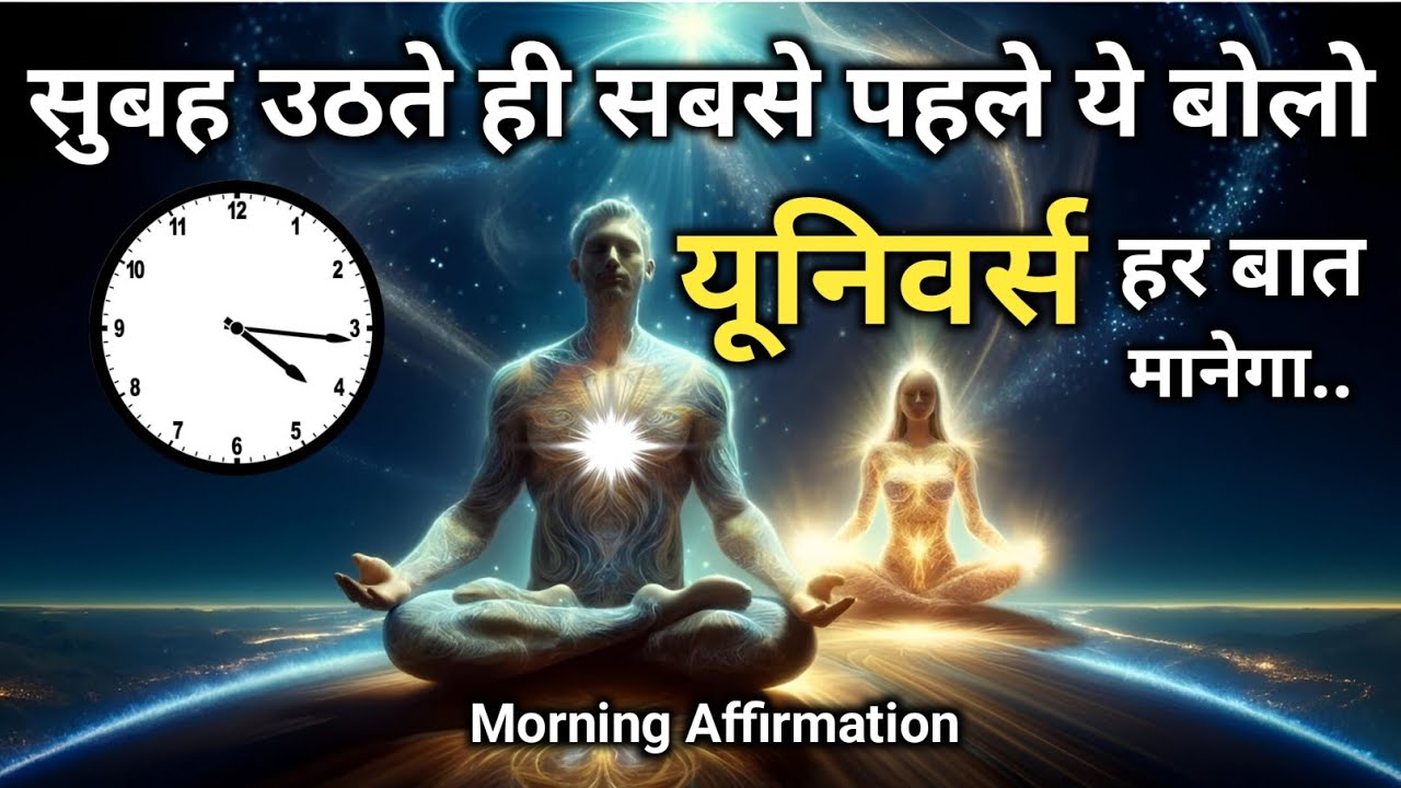 यूनिवर्स हर बात मानेगा सुबह उठते ही सबसे पहले ये बोलो  || law of attraction || morning affirmation