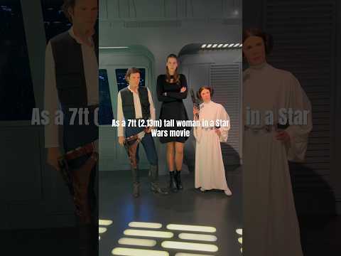 7ft (2.13m) tall woman in Star Wars! #tallgirl #starwars #madametussauds #tallwoman #7ft