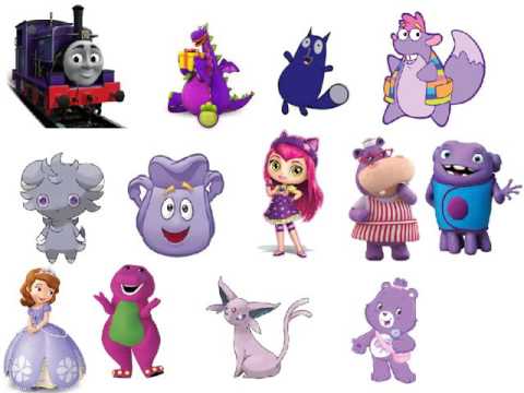 Purple Cartoon Network Characters