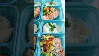 20 Minute High Protein Salmon Meal Prep 💪🏽