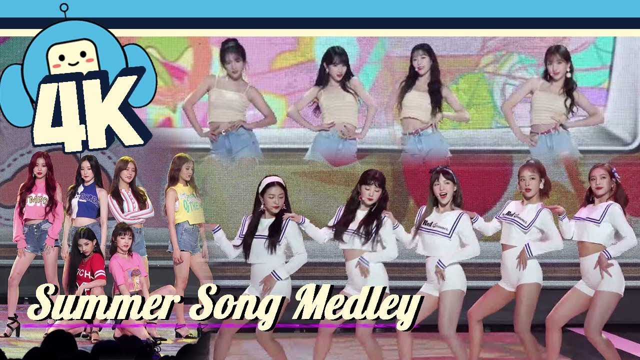 [4K & Focus Cam] (G)I-DLE, WJSN, Red Velvet - Summer Song Medley! @Show! Music Core 20180811