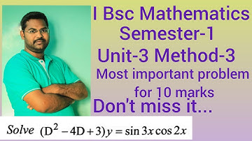 Higher order linear Differential Equations In telugu@maths naresh eclass