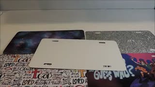 How to customize license plate without sublimation