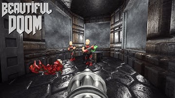 Beautiful Doom HD [No HUD, Upscale, Snow, Relighting, Parallax] - Enhanced E1M1 | 4K/60