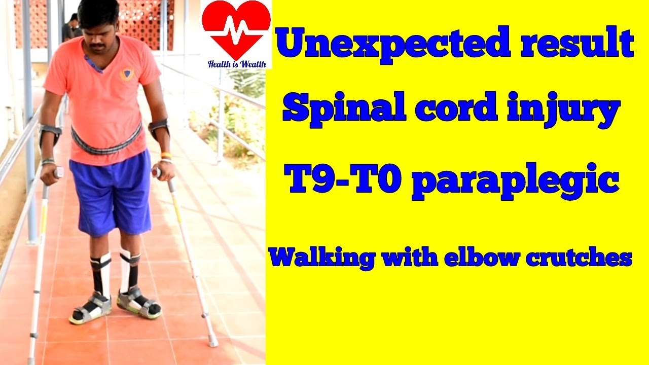 Unexpected result spinal cord injury T9 T10 paraplegic walking with