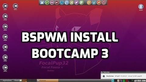 bootcamp day 3, BSPWM tiling window manager setup in 32bit puppylinux laptop