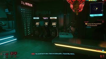 Cyberpunk 2077 - The Gift: Retrieve Ping Quickhack: Connect To Access Point Breach Tutorial 4k PC