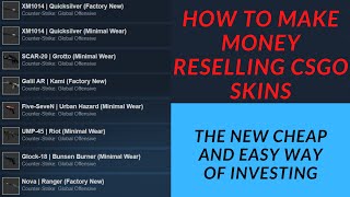 How To Make Money and GROW Your CSGO Inventory Reselling Skins On The Steam Market