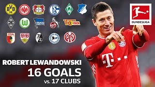 Lewandowski vs. All Bundesliga Clubs – 16 Goals vs. 17 Clubs • 2020\/21