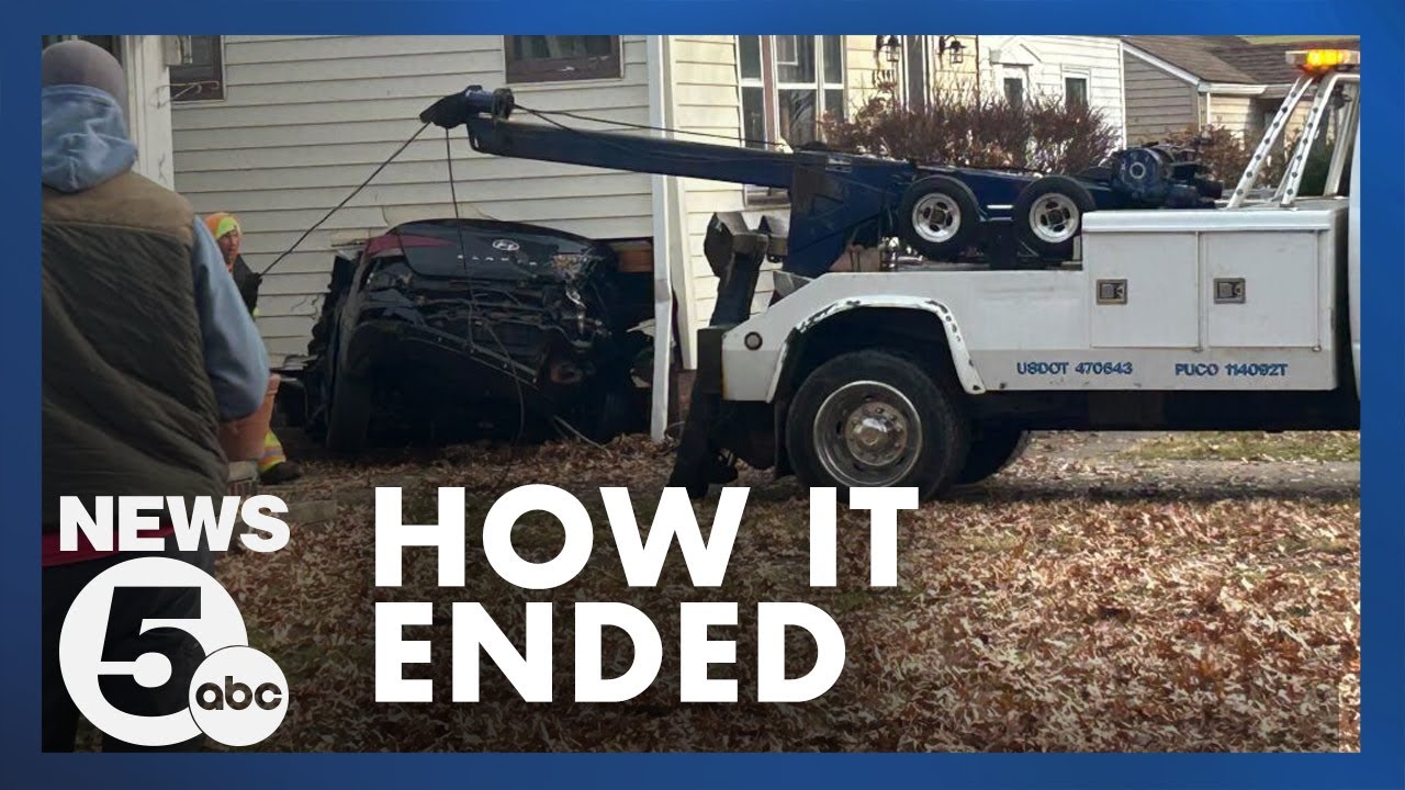 Police pursuit ends with stolen Hyundai crashing into basement of home ...