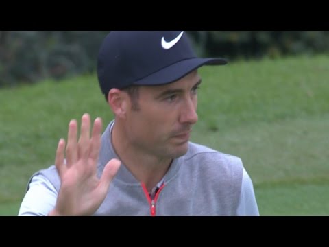 Ross Fisher eagles the drivable 16th at HSBC Champions