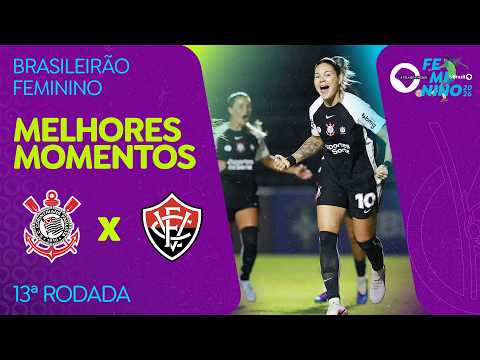 MELHORES MOMENTOS: CORINTHIANS 4 X 0 VITÓRIA | BRASILEIRÃO FEMININO | 13ª RODADA