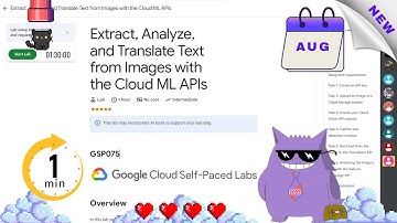 Extract, Analyze, and Translate Text from Images with the Cloud ML APIs | #2025 | #GSP075 |#qwiklabs