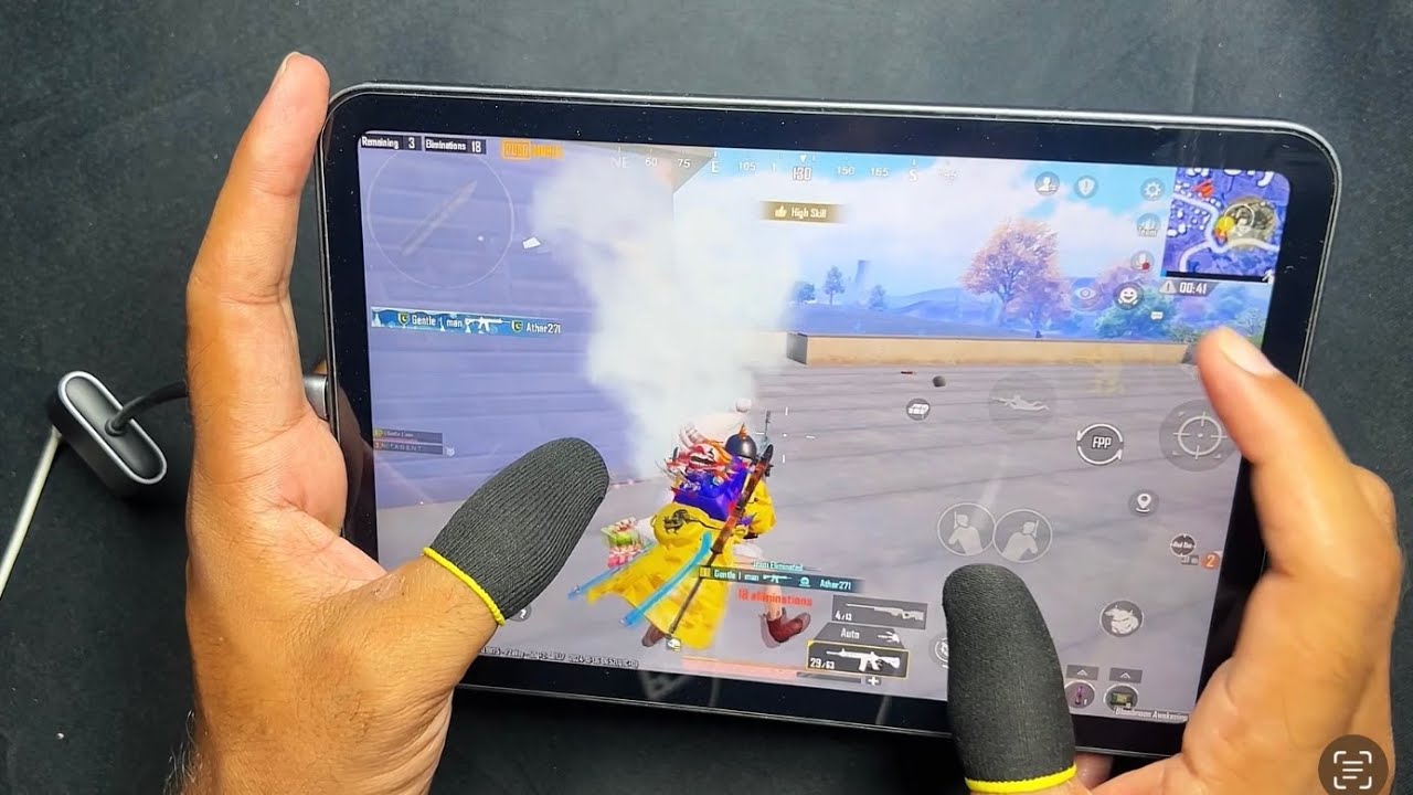 iPad Mini 6 PUBG HANDCAM🔥Smooth+EXTREME 60fps🔥4 Fingers claw ...