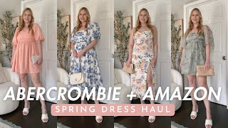 Abercrombie and Amazon Spring Dress Haul 2024 | Abercrombie Emerson Mini Dress REVIEW