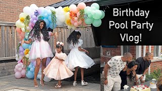 His and Her Birthday Pool Party! | FAMILY VLOG