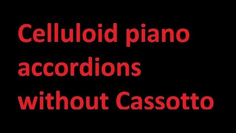 CELLULOID PIANO ACCORDION WITHOUT CASSOTTO - SUMMARY LINES