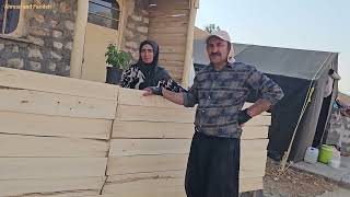 Ahmad prepared the path to the house for winter; will the porch also be finished