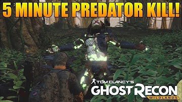 PREDATOR BOSS FIGHT BEAT IN 5 MINS! | Predator Fight Funny Moments (Ghost Recon Wildlands Predator)