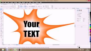 How to create a beautiful background text in corel draw