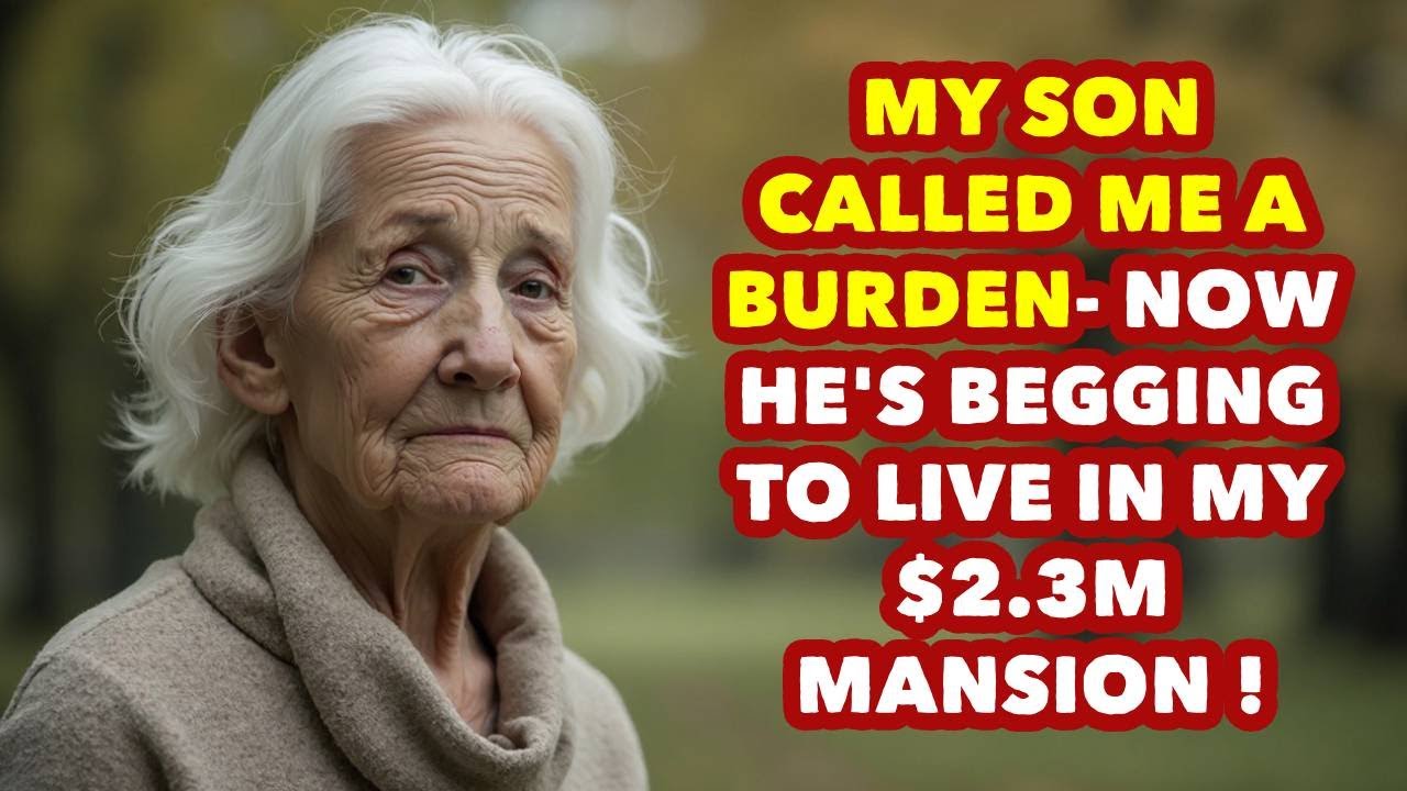 My son called me a burden for years—so I made him beg for a room in my new mansion