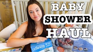 WHAT I GOT FOR MY BABY SHOWER!\/\/ BABY SHOWER HAUL!