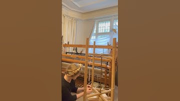 New year, new project. Planning & warping for my January weaving project #Weaving #warping #handmade