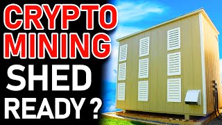 Building A Crypto Mining Shed For Bitcoin And Gpu Mining  Its Almost Ready For Mining