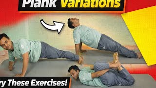 Plank variations exercises sessions 😊