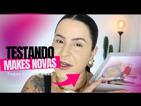 PASSO A PASSO MAQUIAGEM TESTANDO MAKES NOVAS TOQ