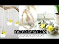 Osterdeko DIY 2021 | Osternest aus Eierkarton, Deko-Eier aus Toilettenpapier & tolle Osteranhänger