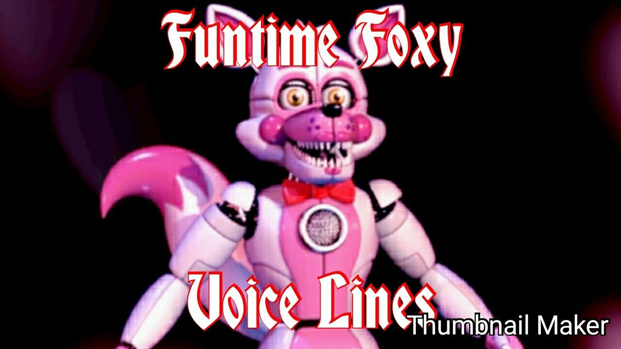 FUNTIME FOXY VOICE LINES (Fnaf Ultimate Custom Night) YouTube