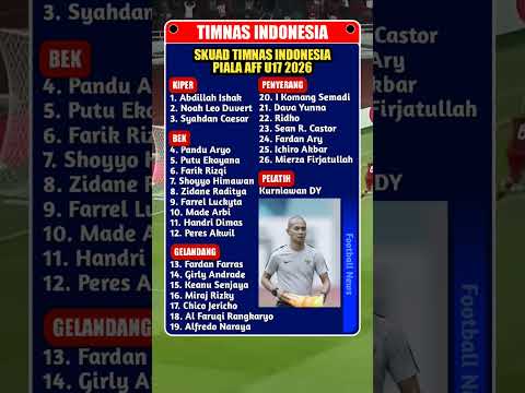 frokitoto x betco - Daftar 26 Skuad Timnas Indonesia Piala AFF U17 Asuhan Kurniawan Dwi Yulianto