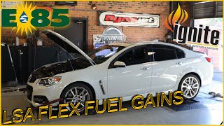 LSA Supercharged LS3 Horsepower And Torque Gained From Flex Fuel