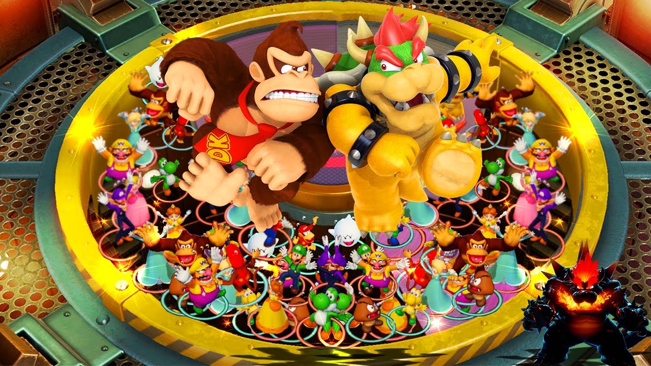 Super Mario Party - Lucky Team Neighbor Battles - Bowser