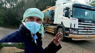 this is my jobs every day#Vacuum Trailer Truck#throw Toilet Water#AndroVlog64 Saudi arabia