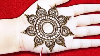 Stylish Gol Tikki Mehndi Design Latest | Easy Mehndi De... | Doovi