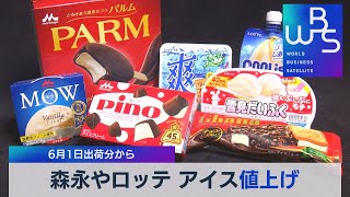 森永やロッテ アイス値上げ ６月１日出荷分から【WBS】（2022年4月22日）