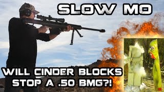 Do Cinder Blocks Stop .50 Cal Bullets?!