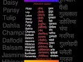 Flowers name #english #reels #viral