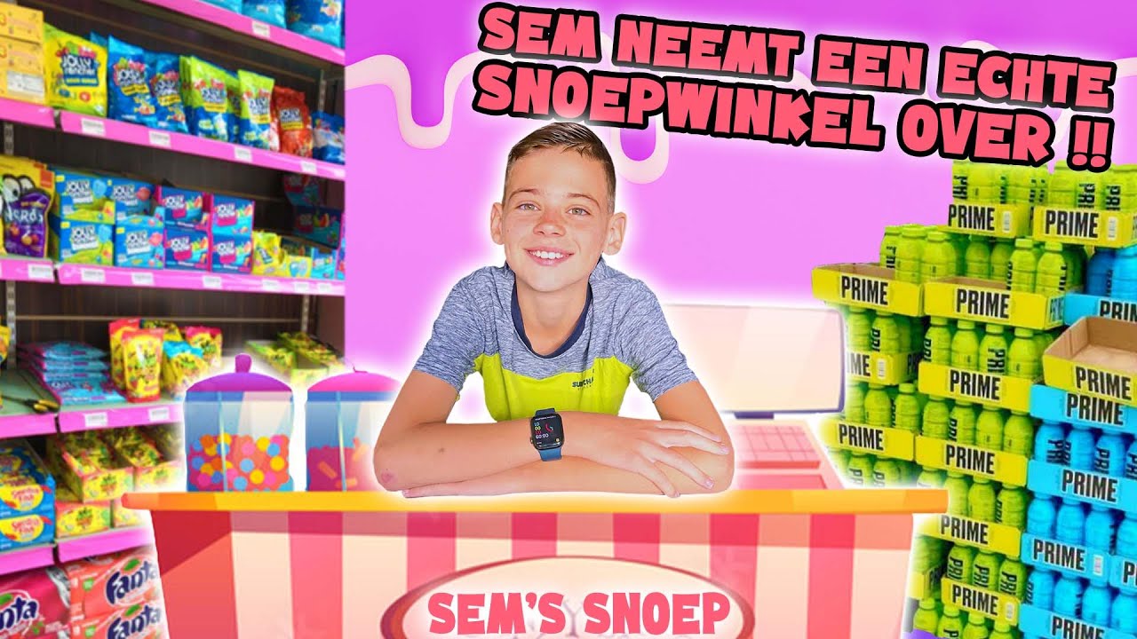 SEM NEEMT EEN ECHTE SNOEPWINKEL OVER VOOR 1 DAG !! (TAKE OVER!!) - De Bakkertjes #835