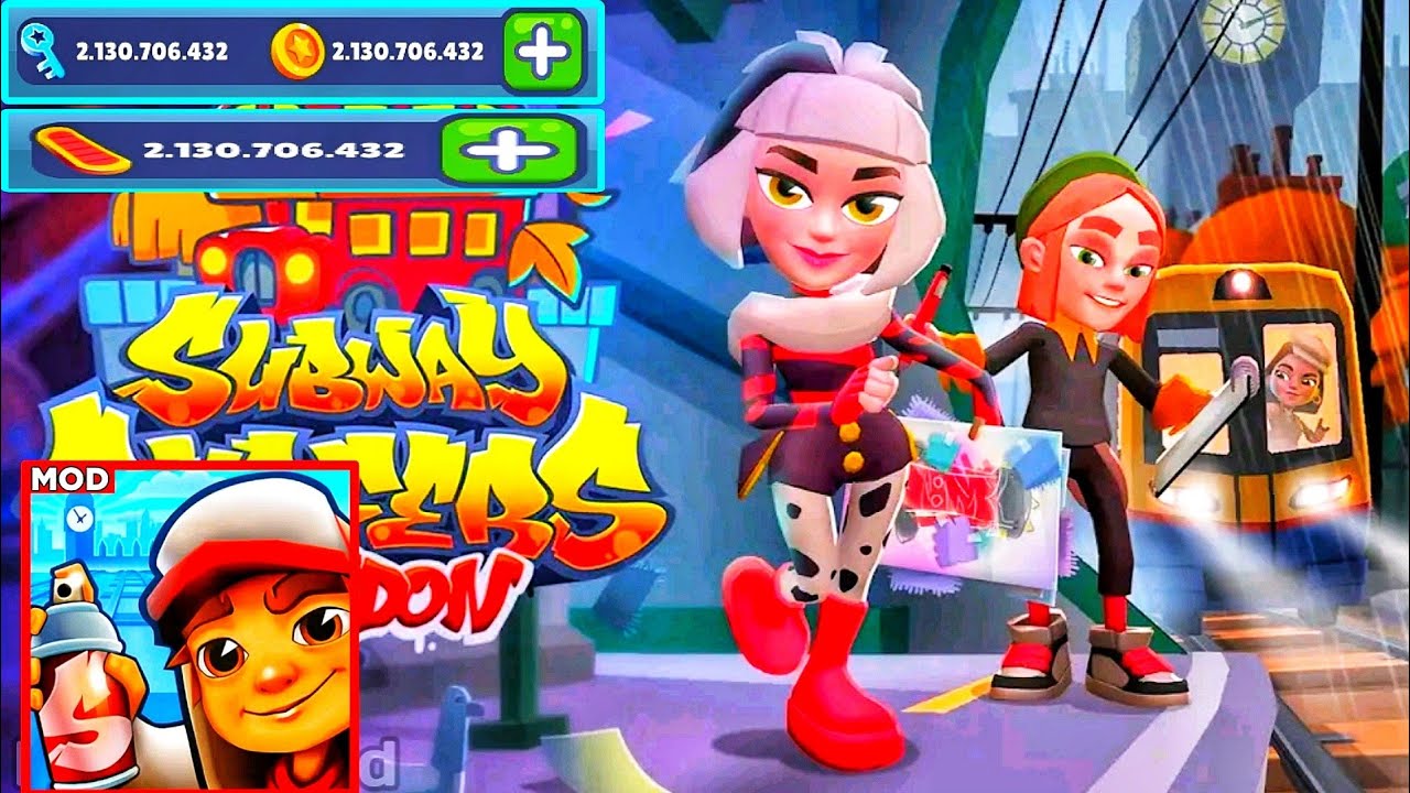 Subway Surfers Apk Mod v3.20.1 (Dinheiro Infinito/Chaves Infinita) Download  2023 - NICEMODAPK